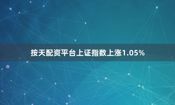 按天配资平台上证指数上涨1.05%